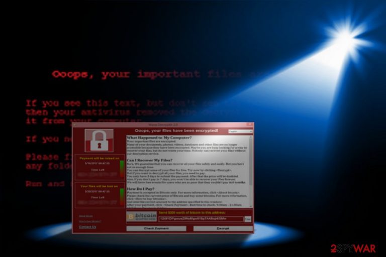 The picture showing the emrgence of WannaCry 3.0 The picture showing the emrgence of WannaCry 3.0