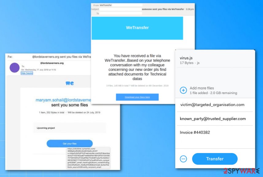 Wetransfer virus campaign Wetransfer virus campaign