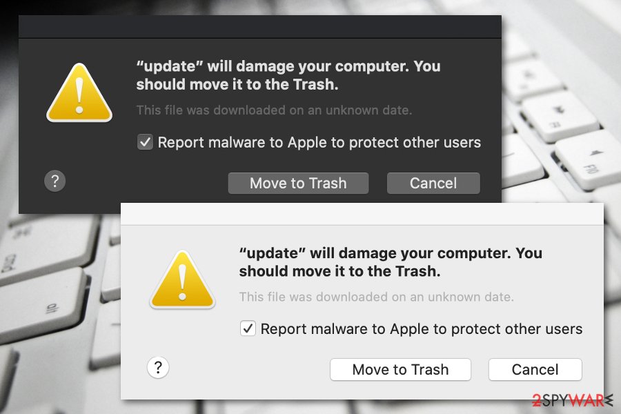 Will damage your computer. You should move it to the Trash note Will damage your computer. You should move it to the Trash note
