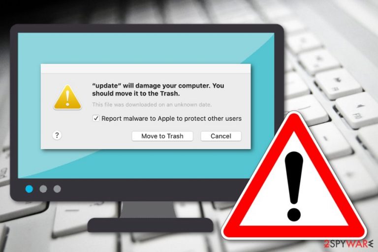 Will damage your computer. You should move it to the Trash message Will damage your computer. You should move it to the Trash message