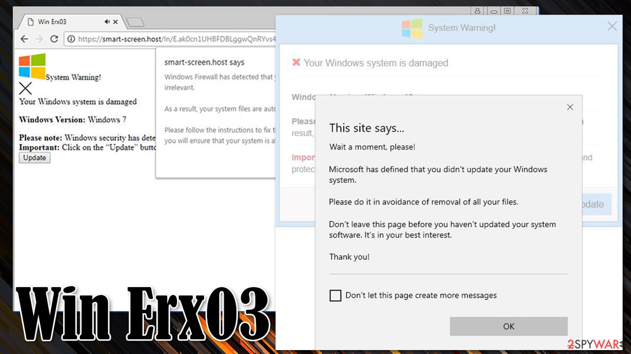 Win Erx03 error Win Erx03 error
