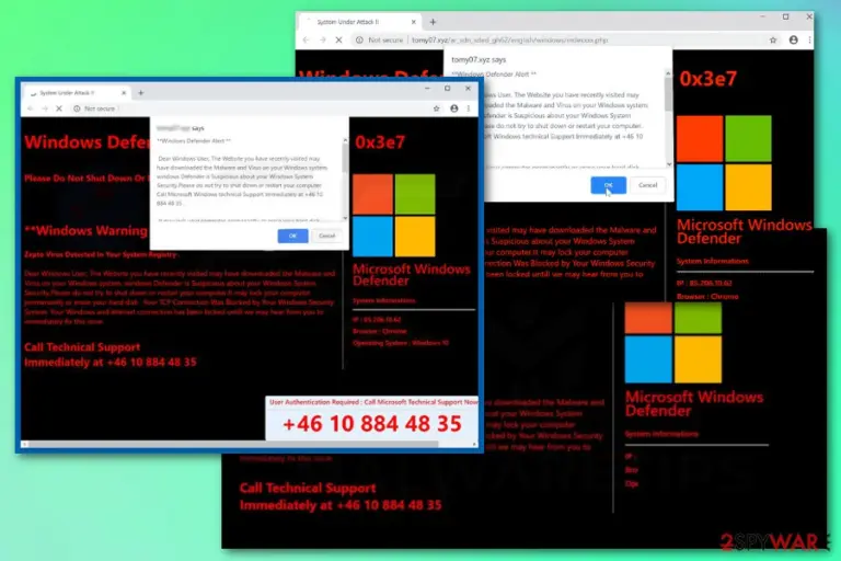 Windows Defender Alert (0x3e7)