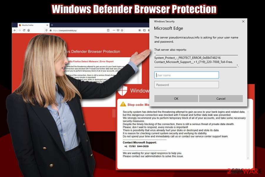 Windows Defender Browser Protection scam Windows Defender Browser Protection scam