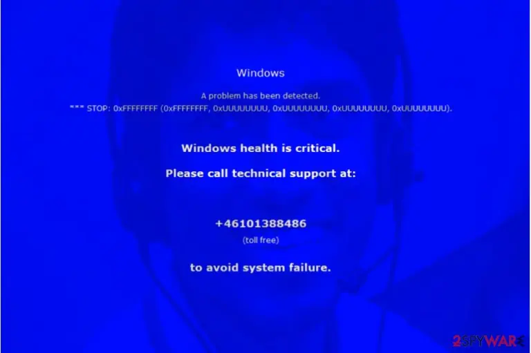 Windows Health Is Critical scam