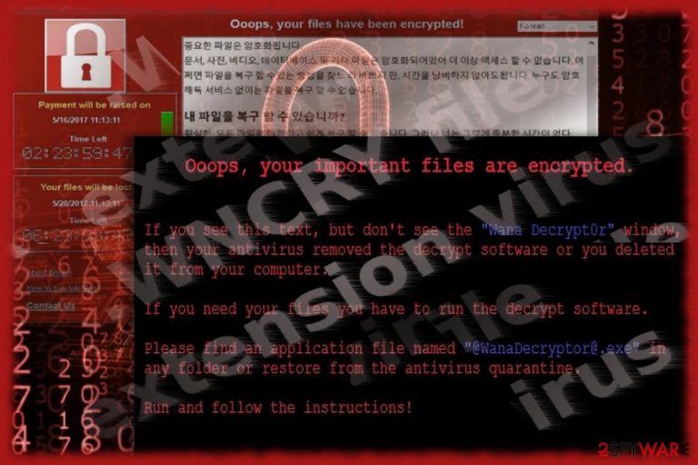 The image illustrating WNCRY threat The image illustrating WNCRY threat