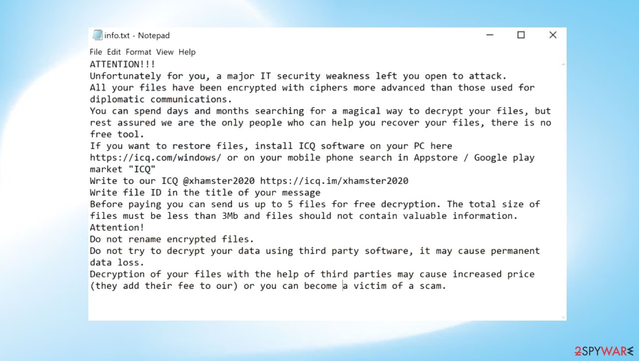 XHAMSTER virus XHAMSTER virus