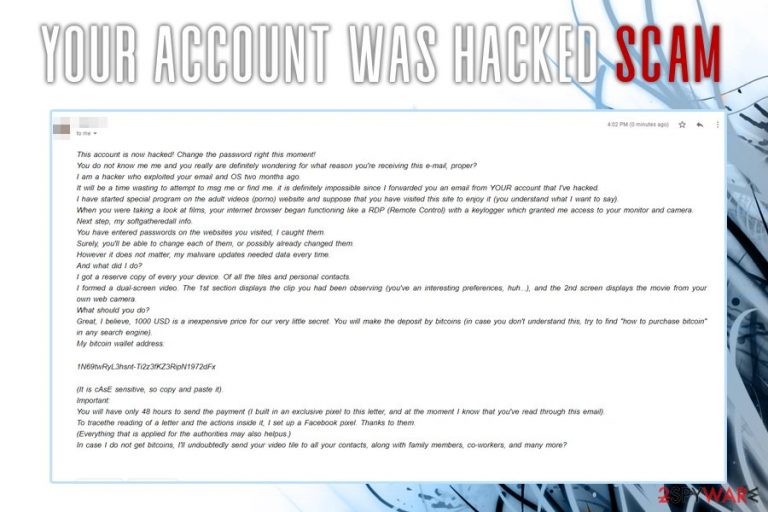Your account was hacked Your account was hacked