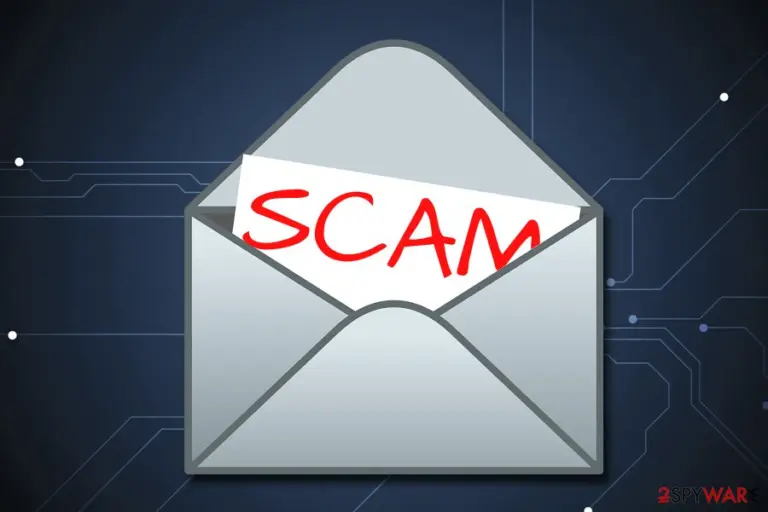 Your account was hacked scam message