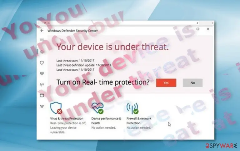 “Your Device Is Under Threat” sample