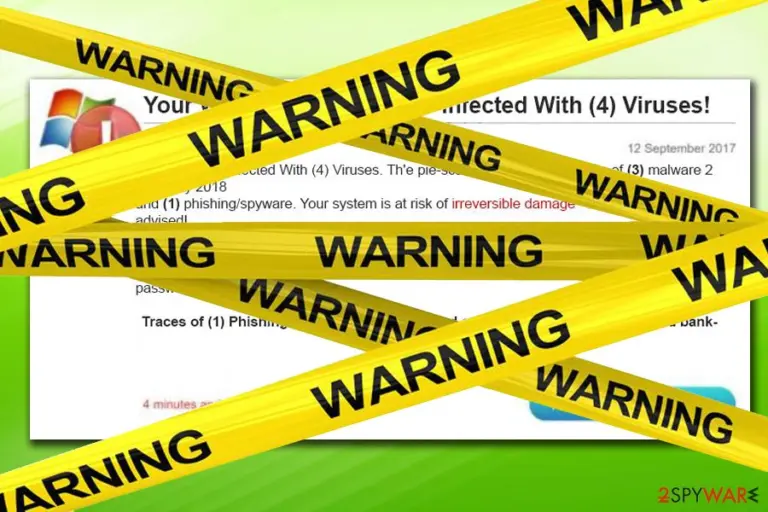 Four virus fake alert warning