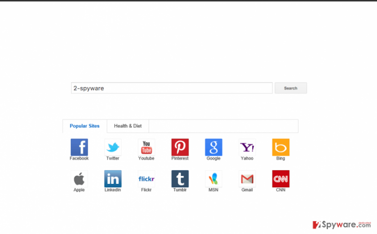 The picture showing Yoursites123 browser hijacker The picture showing Yoursites123 browser hijacker
