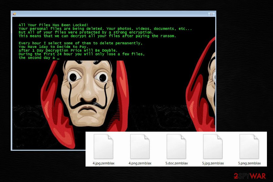 Zemblax Jigsaw ransomware variant Zemblax Jigsaw ransomware variant