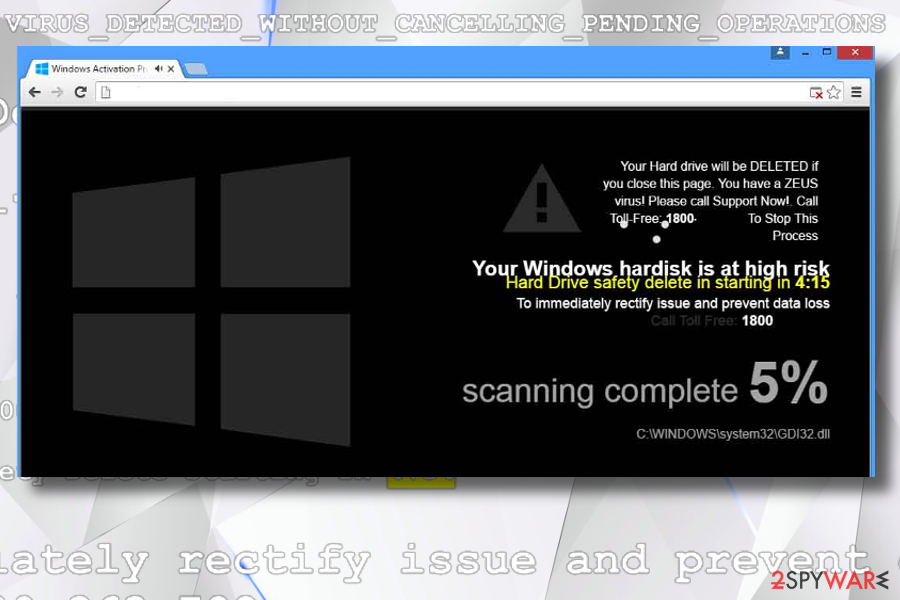 Zeus Virus Detected Tech-Support-Scam Zeus Virus Detected Tech-Support-Scam