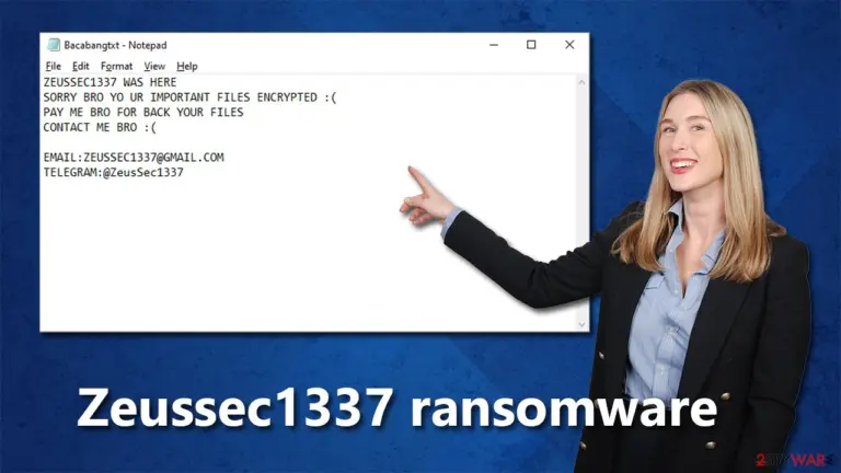 Zeussec1337 ransomware virus