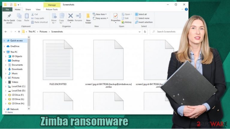 Zimba ransomware virus
