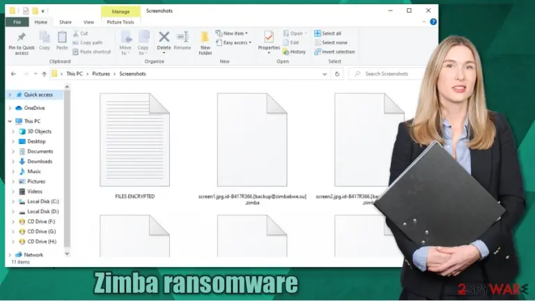 Zimba ransomware virus